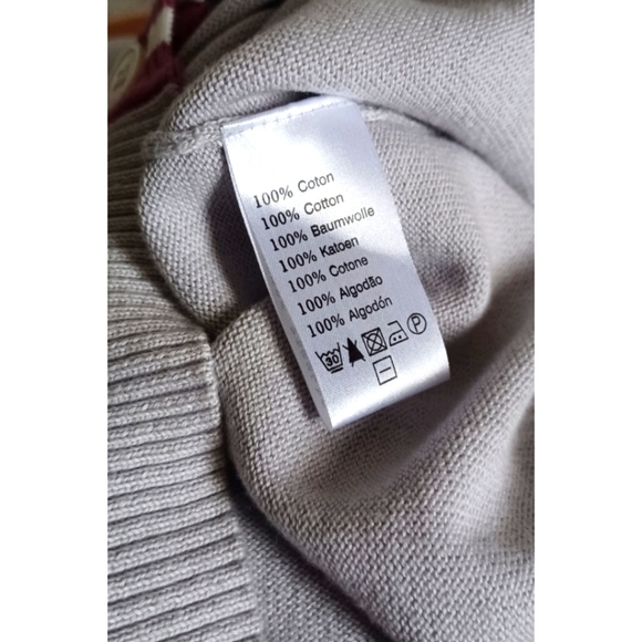 Lacoste Women's Stipe Detail Belted Button-Front Cardigan - Grey/Pink - Picture 15 of 16